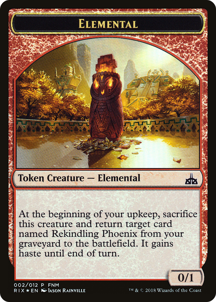 City's Blessing // Elemental Double-sided Token (FNM-002) [Friday Night Magic 2018] Foil