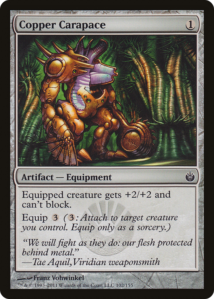 Copper Carapace (MBS-102) [Mirrodin Besieged] Foil
