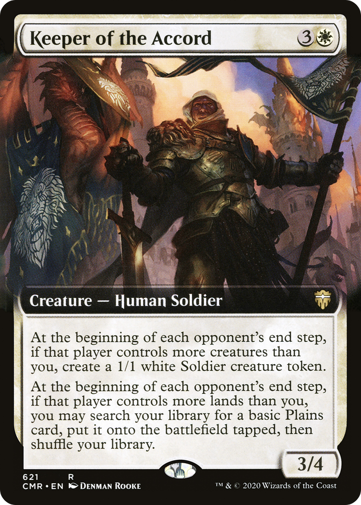 Keeper of the Accord (Extended Art) (CMR-621) [Commander Legends] Foil