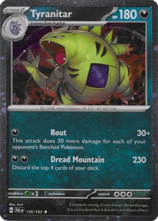 Tyranitar (Cosmo Foil) (135/193) [Miscellaneous Cards & Products] Holofoil - Promo