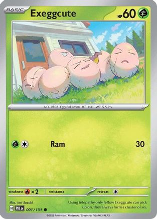 Exeggcute (001) [SV Prismatic Evolutions] Reverse Holofoil - Common