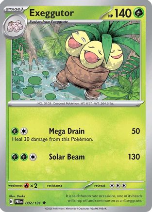 Exeggutor (002) [SV Prismatic Evolutions] Reverse Holofoil - Uncommon