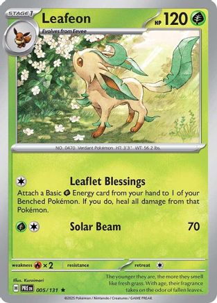Leafeon (005) [SV Prismatic Evolutions] Holofoil - Rare