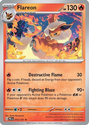 Flareon (013) [SV Prismatic Evolutions] Holofoil - Rare