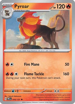 Pyroar (016) [SV Prismatic Evolutions] - Uncommon