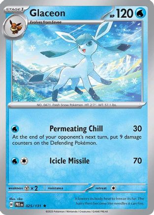 Glaceon (025) [SV Prismatic Evolutions] Reverse Holofoil - Rare