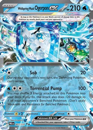 Wellspring Mask Ogerpon ex (027/131) [SV Prismatic Evolutions] Holofoil - Double Rare