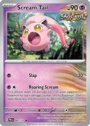 Scream Tail (042) [SV Prismatic Evolutions] - Uncommon