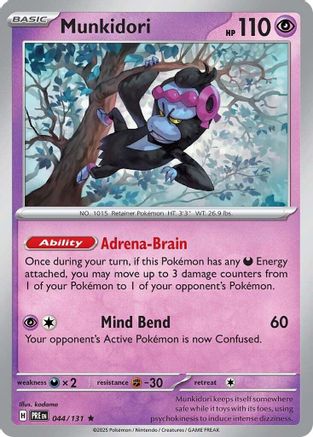 Munkidori (044) [SV Prismatic Evolutions] Reverse Holofoil - Rare