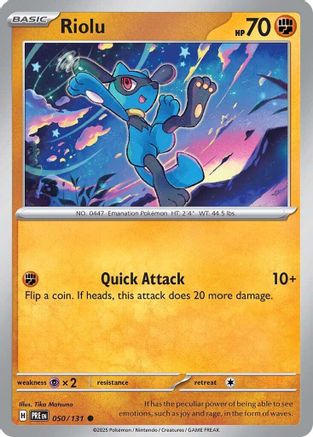 Riolu (050) [SV Prismatic Evolutions] - Common