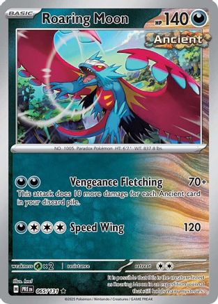 Roaring Moon (065) [SV Prismatic Evolutions] Holofoil - Rare