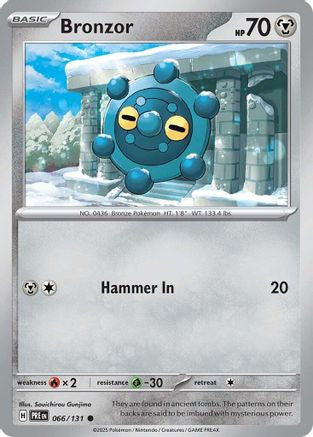 Bronzor (066) [SV Prismatic Evolutions] Reverse Holofoil - Common
