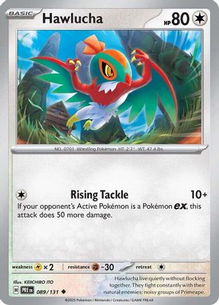 Hawlucha (089) [SV Prismatic Evolutions] Reverse Holofoil - Uncommon