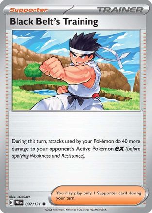 Black Belt's Training (097/131) [SV Prismatic Evolutions] Reverse Holofoil - Common