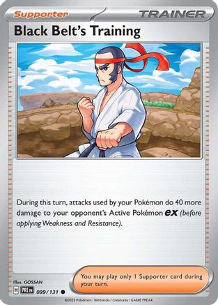 Black Belt's Training (099/131) [SV Prismatic Evolutions] - Common