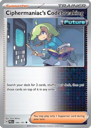 Ciphermaniac's Codebreaking (104) [SV Prismatic Evolutions] Reverse Holofoil - Uncommon