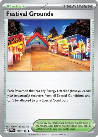 Festival Grounds (108) [SV Prismatic Evolutions] Reverse Holofoil - Uncommon