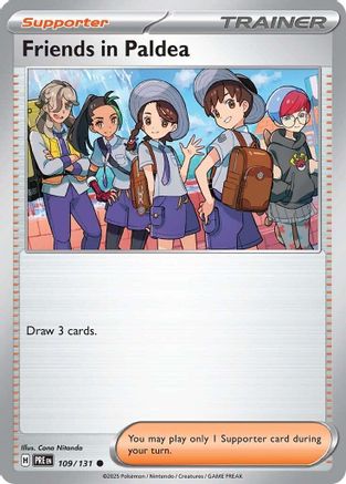 Friends in Paldea (109/131) [SV Prismatic Evolutions] Reverse Holofoil - Common