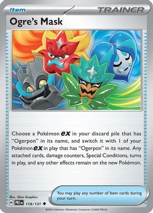 Ogre's Mask (118) [SV Prismatic Evolutions] Reverse Holofoil - Uncommon