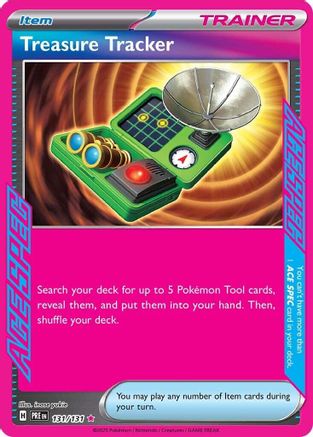 Treasure Tracker (131) [SV Prismatic Evolutions] Holofoil - ACE SPEC Rare