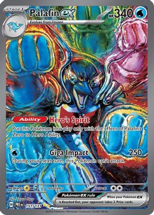 Palafin ex (151) [SV Prismatic Evolutions] Holofoil - Special Illustration Rare