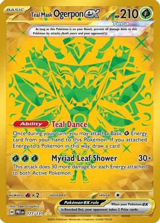 Teal Mask Ogerpon ex (177/131) [SV Prismatic Evolutions] Holofoil - Hyper Rare
