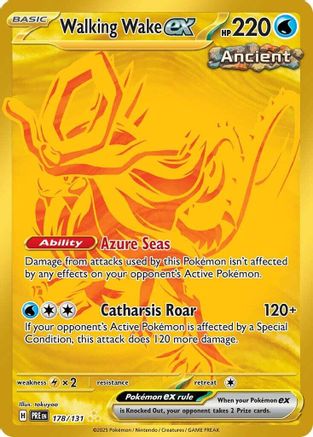 Walking Wake ex (178) [SV Prismatic Evolutions] Holofoil - Hyper Rare