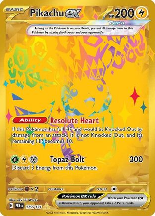 Pikachu ex (179/131) [SV Prismatic Evolutions] Holofoil - Hyper Rare