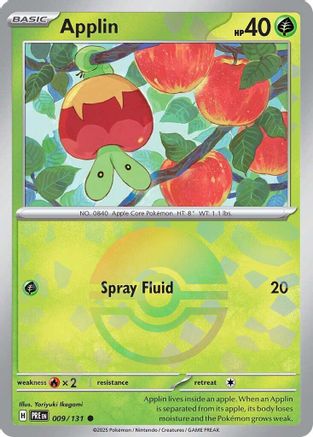 Applin (Poke Ball Pattern) (009) [SV Prismatic Evolutions] Holofoil - Common