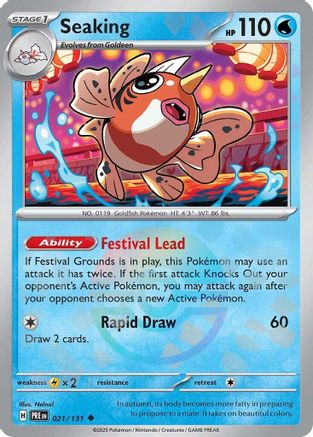 Seaking (Poke Ball Pattern) (021) [SV Prismatic Evolutions] Holofoil - Uncommon