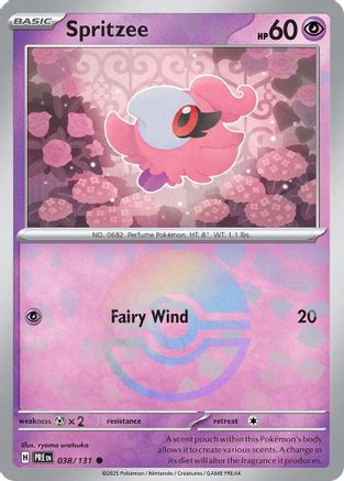Spritzee (Poke Ball Pattern) (038) [SV Prismatic Evolutions] Holofoil - Common