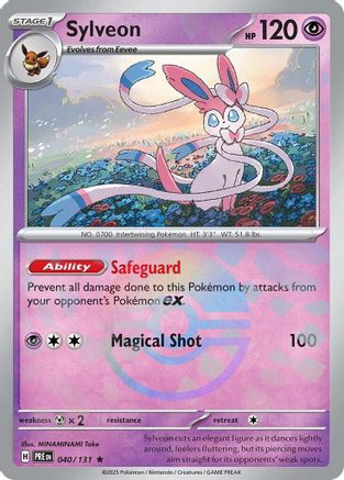 Sylveon (Poke Ball Pattern) (040) [SV Prismatic Evolutions] Holofoil - Rare