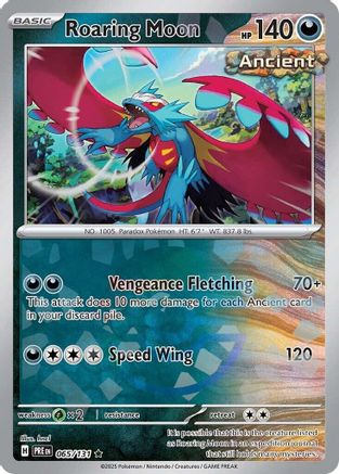 Roaring Moon (Poke Ball Pattern) (065) [SV Prismatic Evolutions] Holofoil - Rare