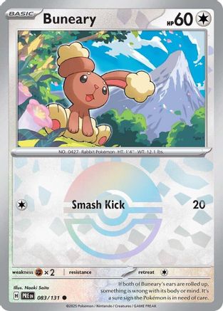Buneary (Poke Ball Pattern) (083) [SV Prismatic Evolutions] Holofoil - Common