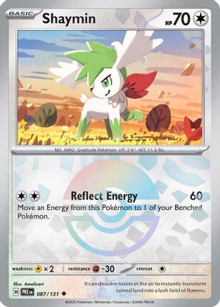 Shaymin (Poke Ball Pattern) (087) [SV Prismatic Evolutions] Holofoil - Uncommon