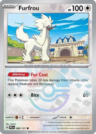 Furfrou (Poke Ball Pattern) (088) [SV Prismatic Evolutions] Holofoil - Common