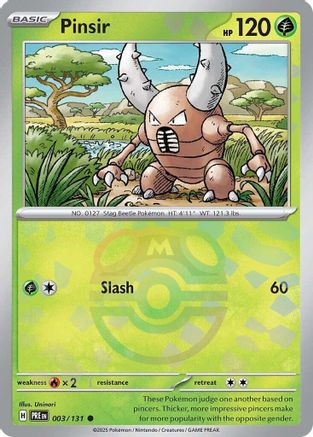 Pinsir (Master Ball Pattern) (003) [SV Prismatic Evolutions] Holofoil - Common