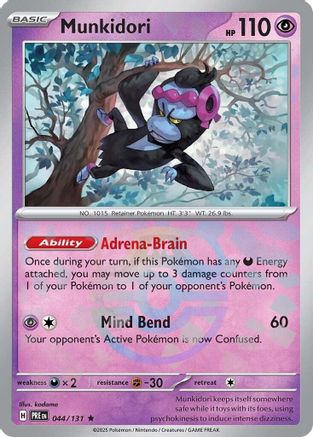 Munkidori (Master Ball Pattern) (044) [SV Prismatic Evolutions] Holofoil - Rare
