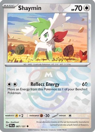 Shaymin (Master Ball Pattern) (087) [SV Prismatic Evolutions] Holofoil - Uncommon