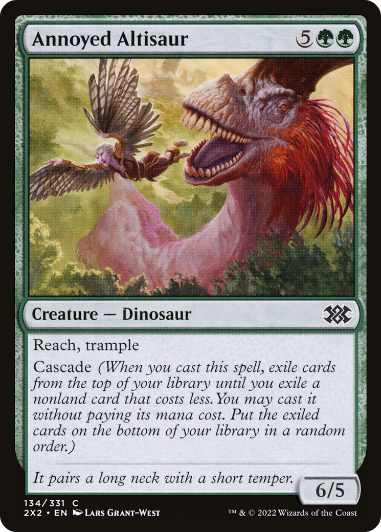 Annoyed Altisaur (2X2-134) [Double Masters 2022] Foil