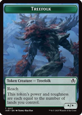 Treefolk // Emblem - Wrenn and Seven Double-Sided Token (INR-17 // 27) [Innistrad Remastered]