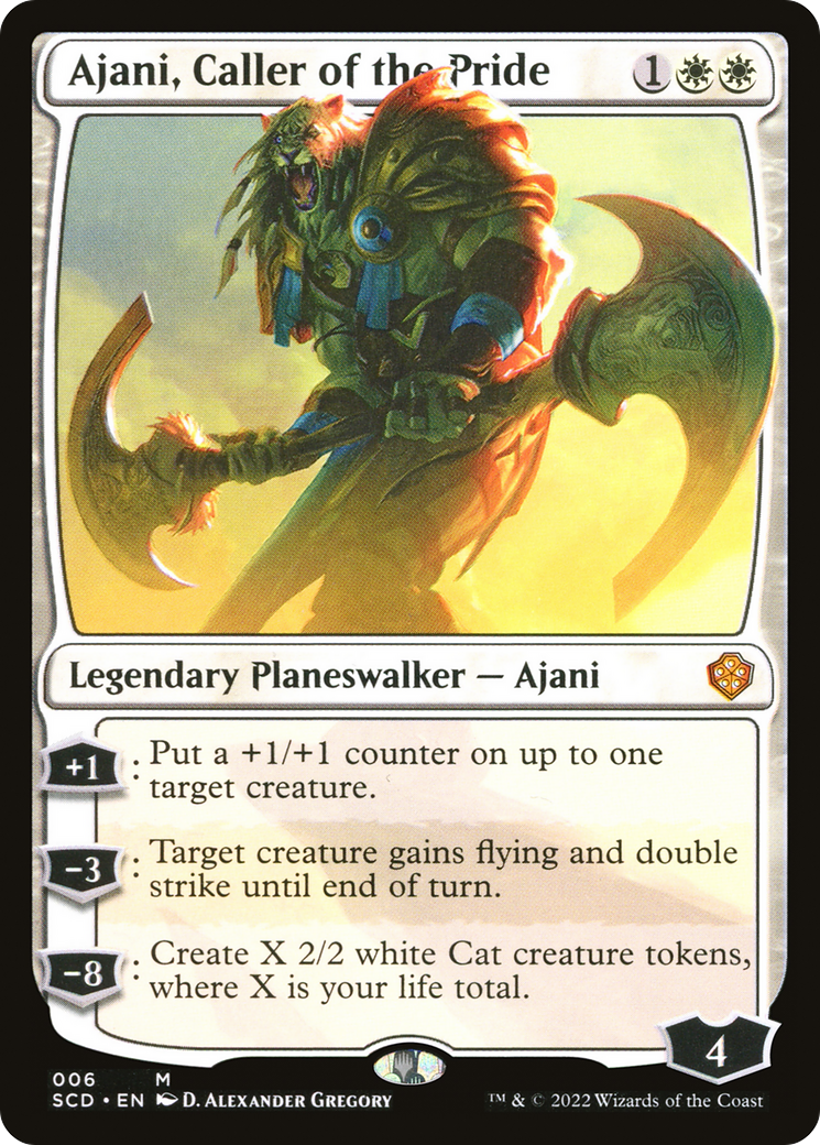 Ajani, Caller of the Pride (SCD-006) [Starter Commander Decks]