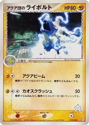 Team Aqua's Manectric (019/033) - Aqua Deck Kit 1st Edition