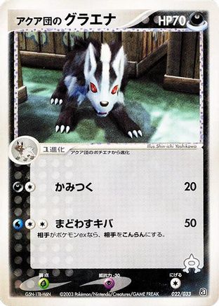 Team Aqua's Mightyena - 022/033 (022/033) - Aqua Deck Kit Unlimited
