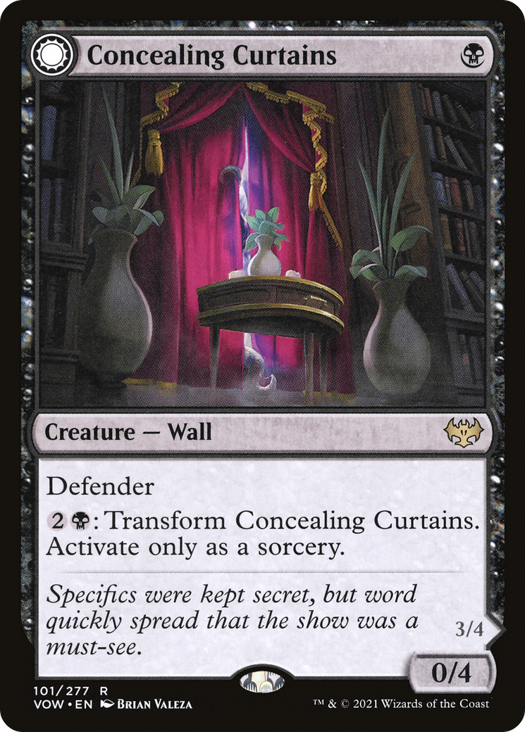 Concealing Curtains (VOW-101) [Innistrad: Crimson Vow]