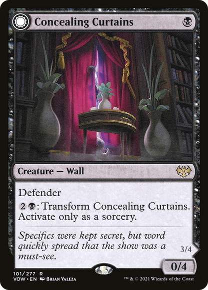 Concealing Curtains (VOW-101) [Innistrad: Crimson Vow]
