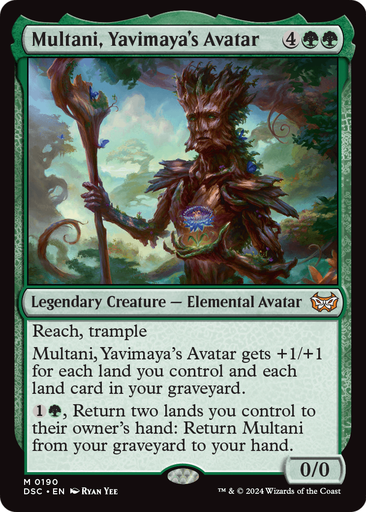 Multani, Yavimaya's Avatar (DSC-190) [Duskmourn: House of Horror Commander]