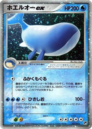 Wailord ex (021/053) - Miracle of the Desert 1st Edition Holofoil