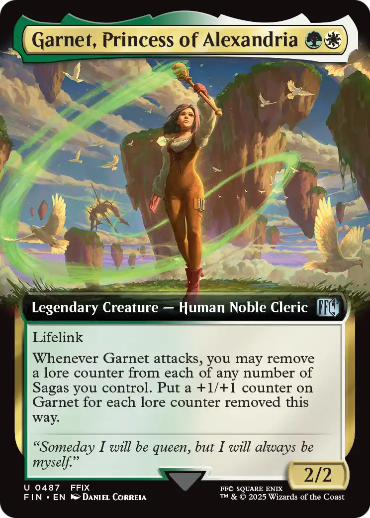Garnet, Princess of Alexandria (Extended Art) (FIN-487) [FINAL FANTASY] Foil