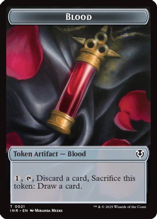 Blood // Vampire (0007) Double-Sided Token (INR-21 // 7) [Innistrad Remastered]